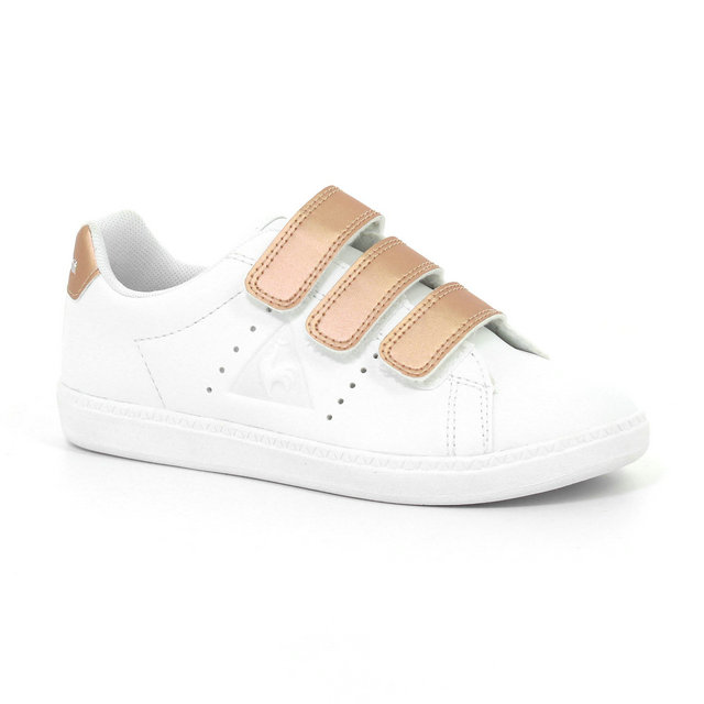 Chaussures Courtone Ps S Lea/Metallic Fille Blanc Rose